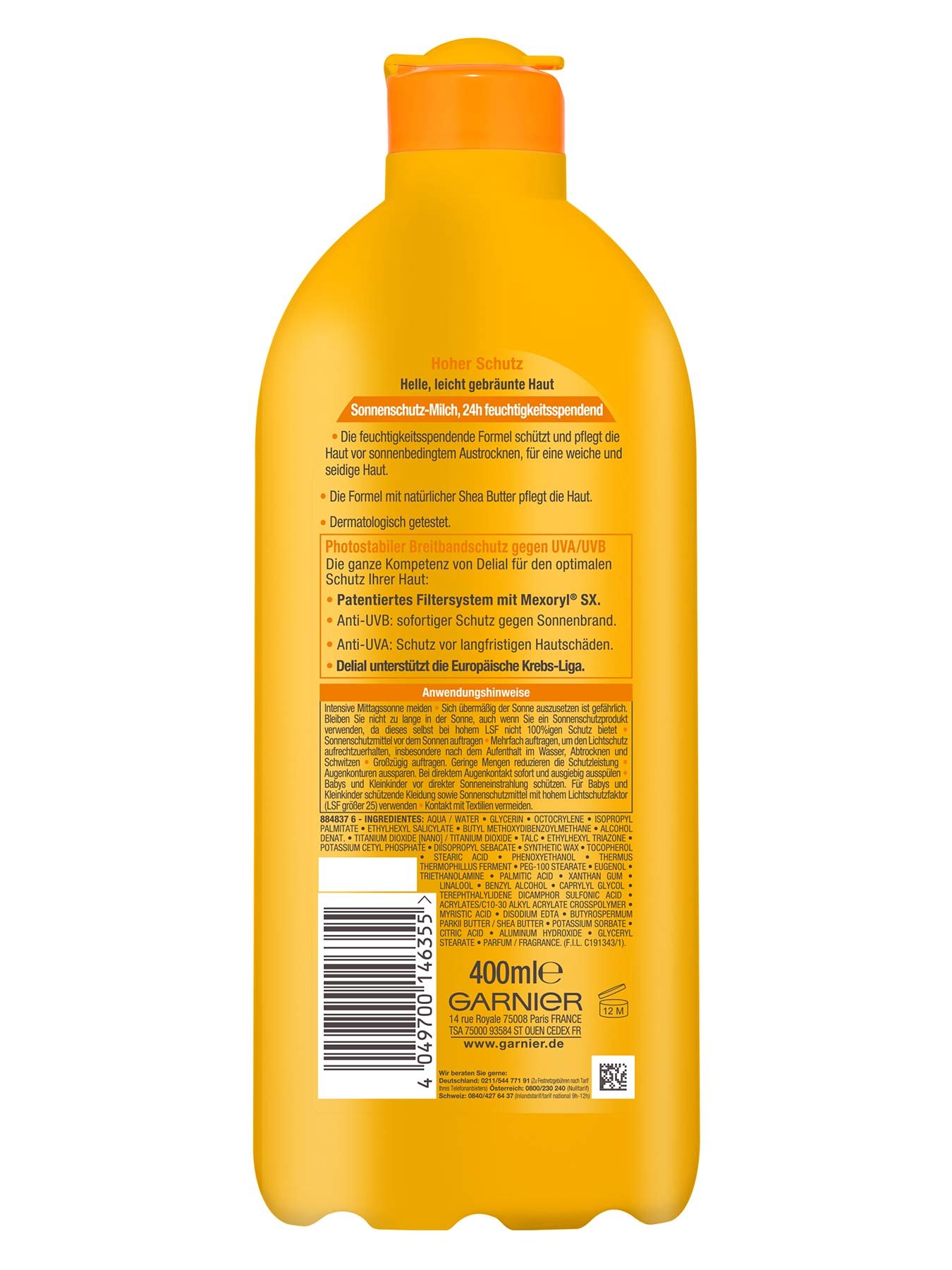 Sonnenschutz-Milch-Familiengroesse-Delial-400ml-Rueckseite-Garnier-Deutschland-gr
